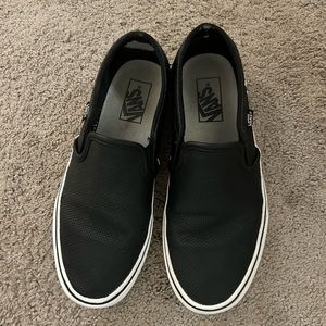 Black slip on Vans